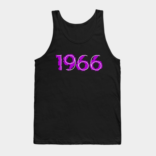 1966 Year Distressed Liquid Purple Tank Top by Liquids